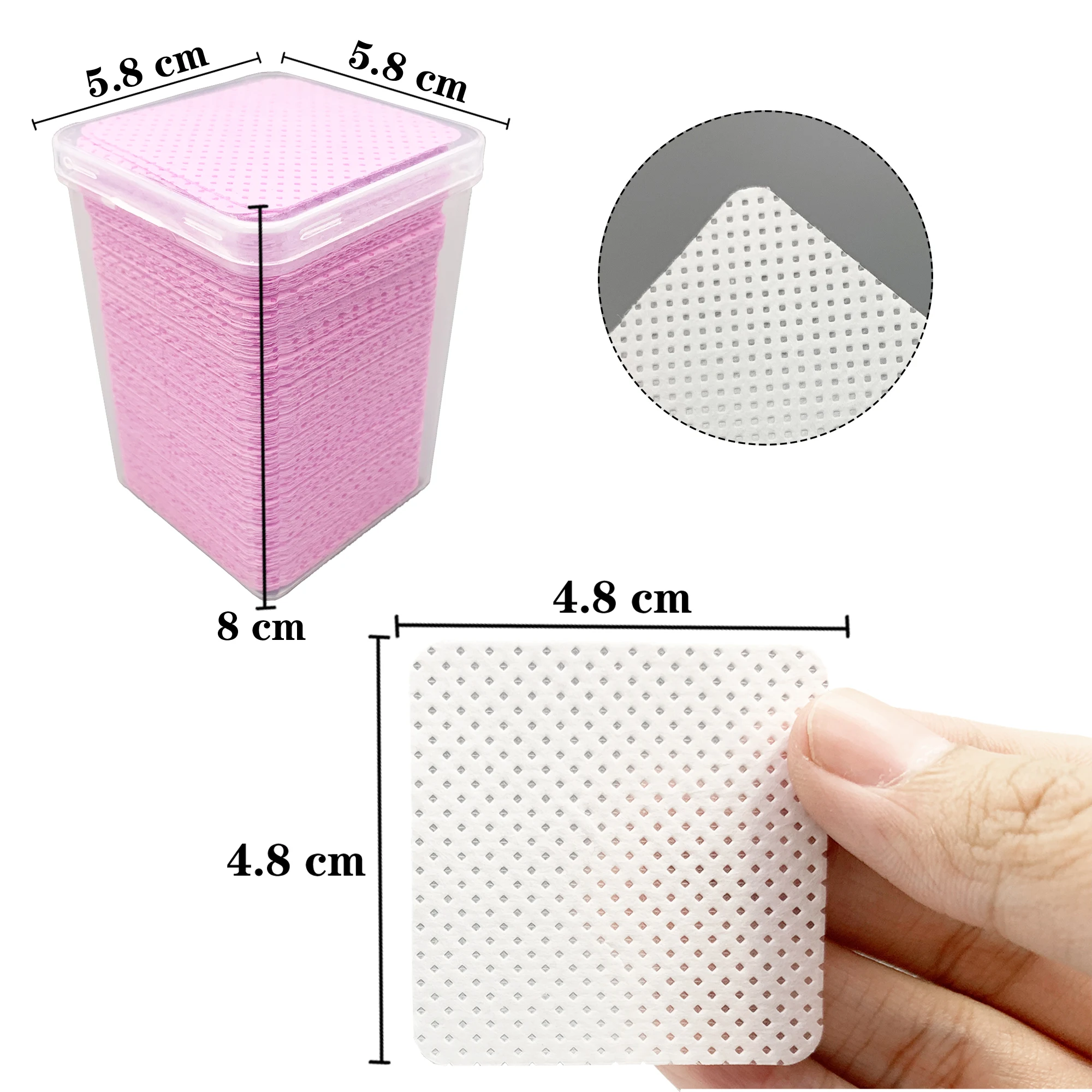200Pcs/Box Lint Free Nail Wipe - Nail Art Ombre ulasan dan harga