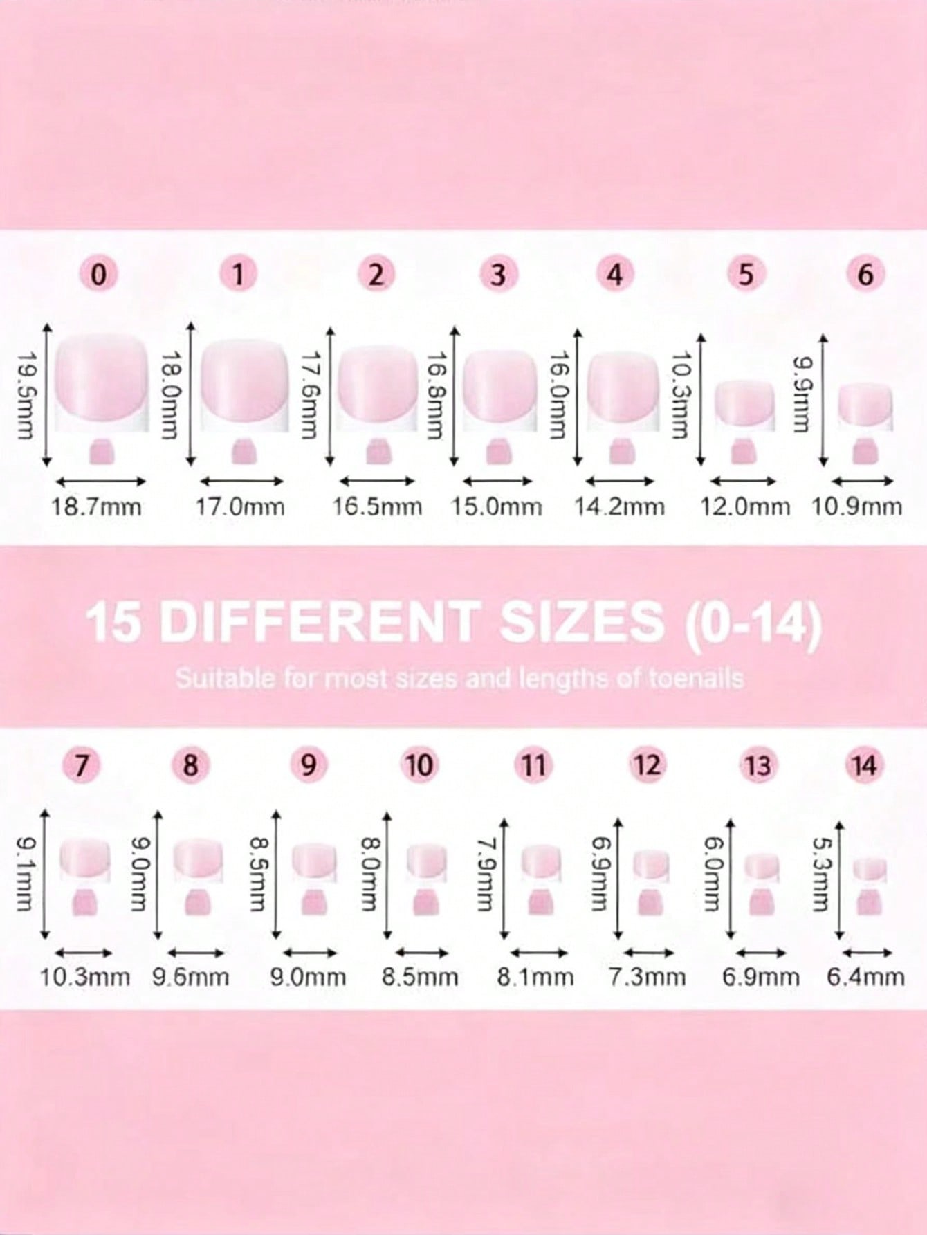 144pcs/Box Pink Toe Nail Press - Nail Art Ombre ulasan dan harga