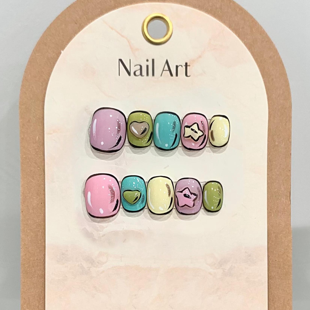 Handmade Short Catoon False Na - Nail Art Xs ulasan dan harga