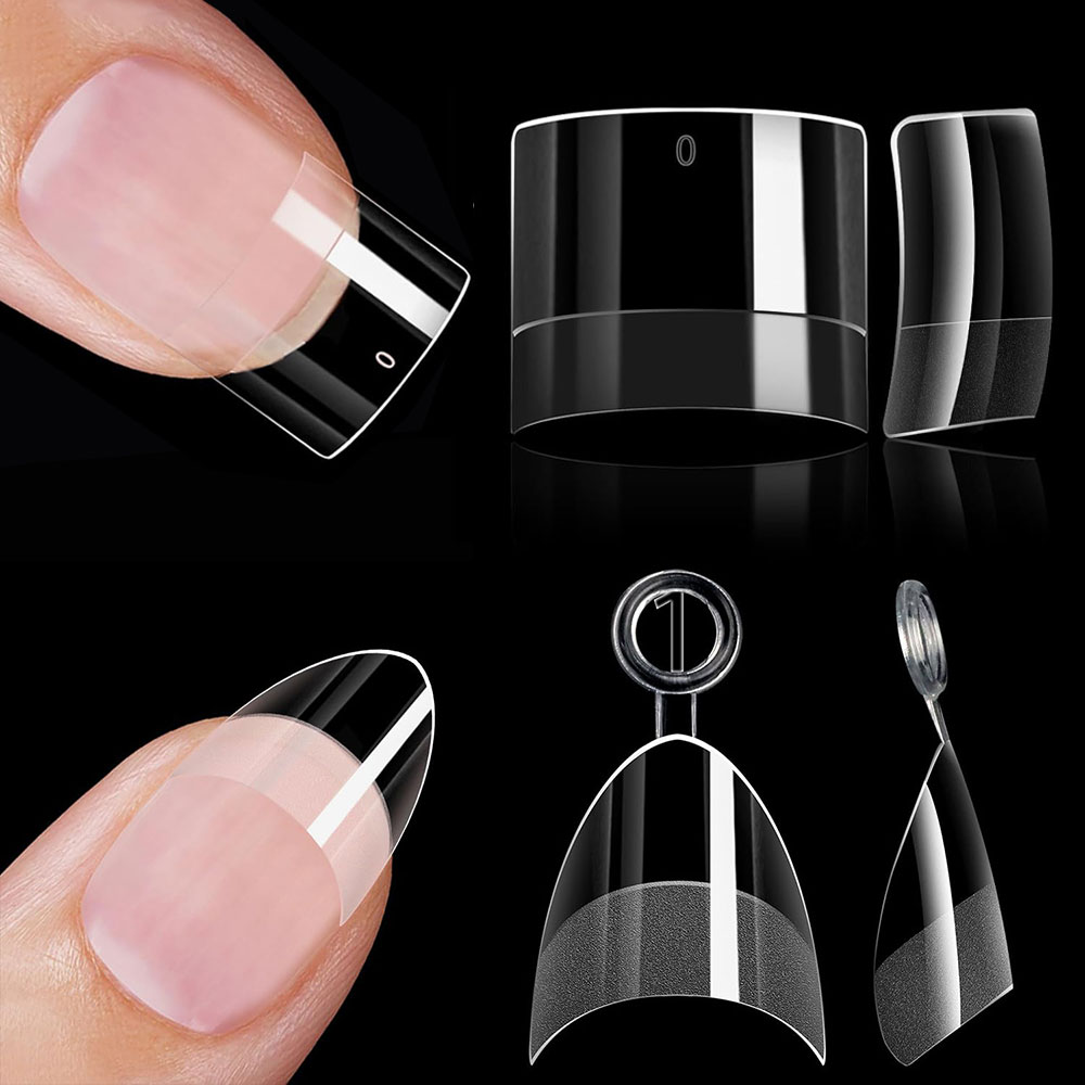 120/240pcs Extra Short Half Co - Nail Art Xs ulasan dan harga