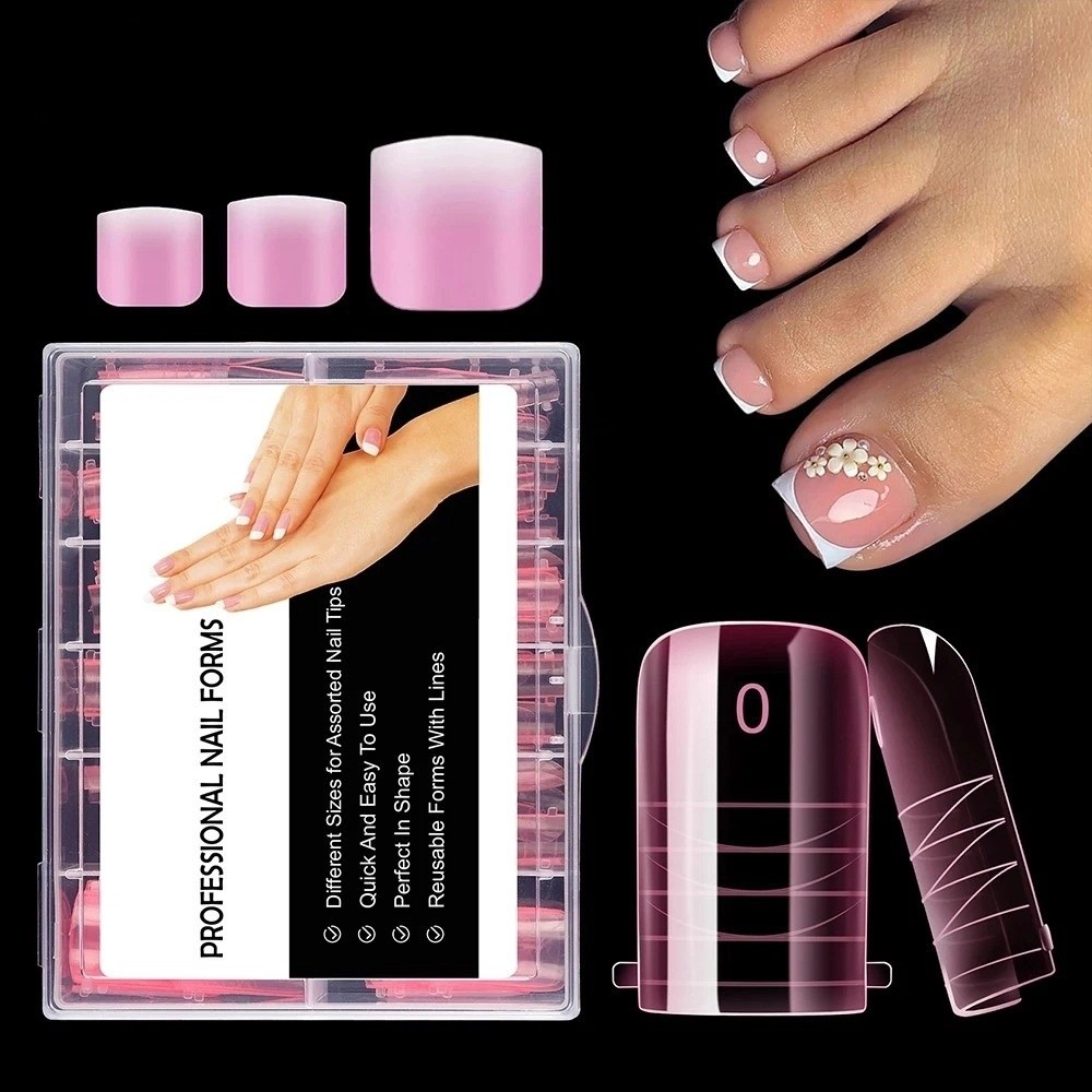 120pcs New Dual Forms Toe Nail - Nail Art Ombre ulasan dan harga