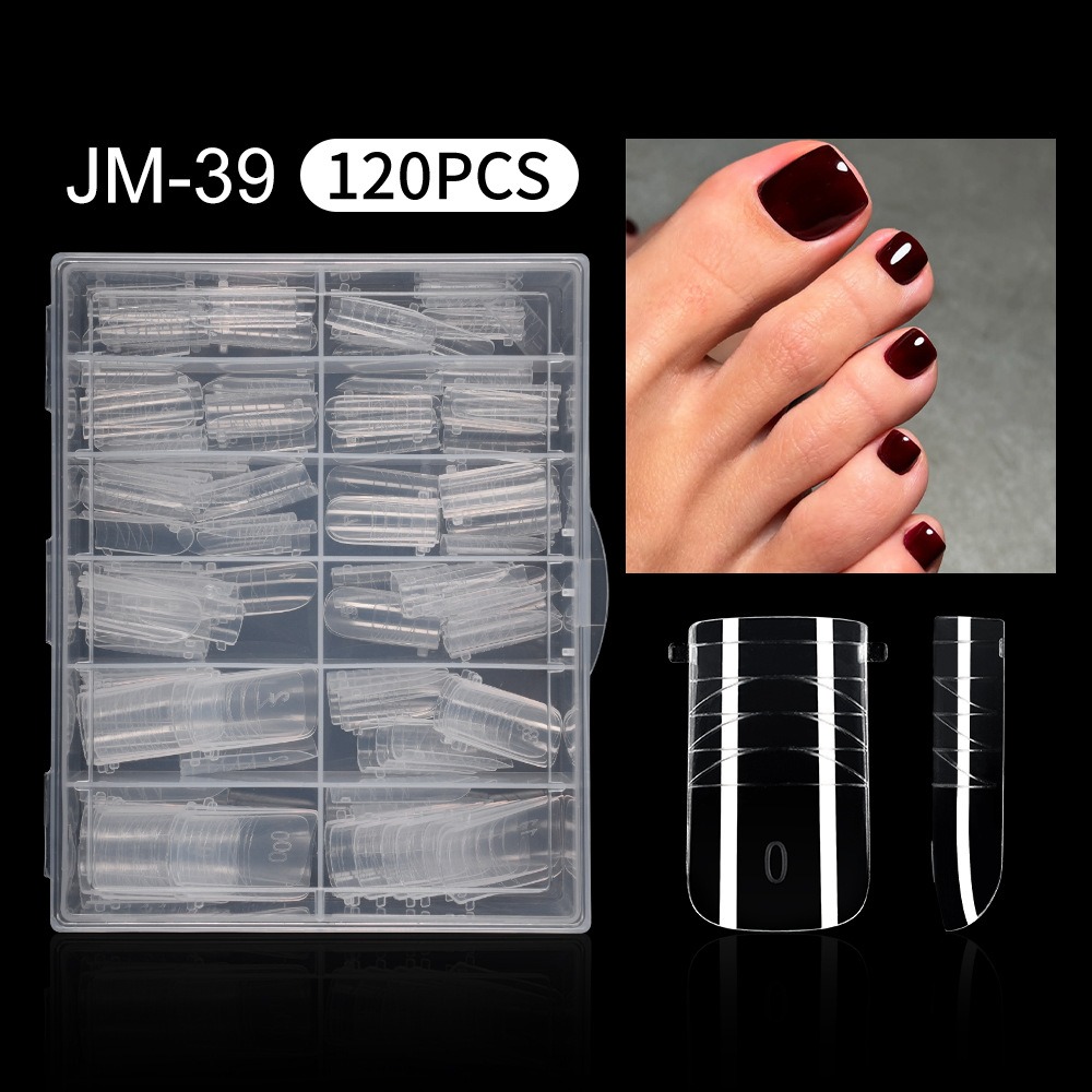 120pcs New Dual Forms Toe Nail - Nail Art Ombre ulasan dan harga