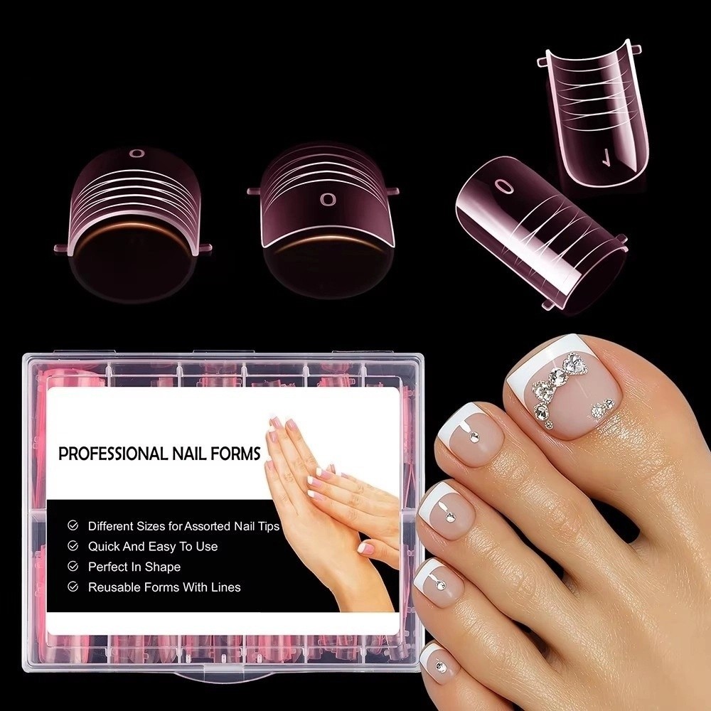 120pcs New Dual Forms Toe Nail - Nail Art Ombre ulasan dan harga