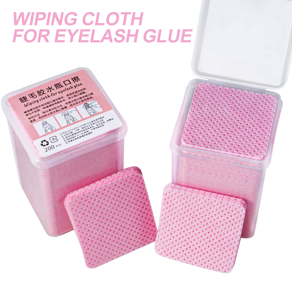 200Pcs Pink Lint-Free Nail Pol - Nail Art Remove ulasan dan harga