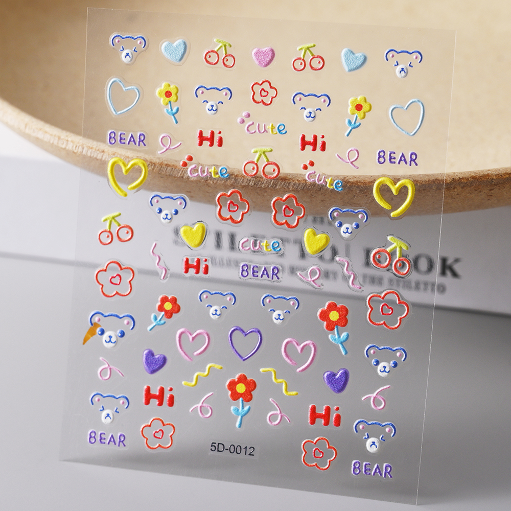 1PC 5D Macaron Flower/Fruit Na - Nail Art Zelda ulasan dan harga