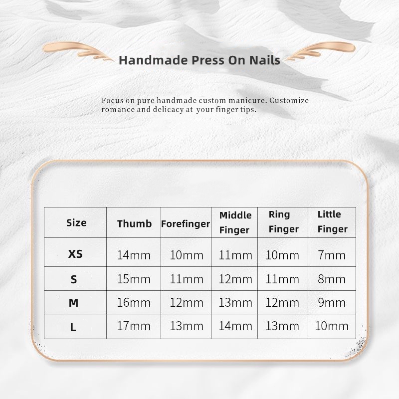 10pcs Handmade Press on Nails  - Nail Art Xs ulasan dan harga