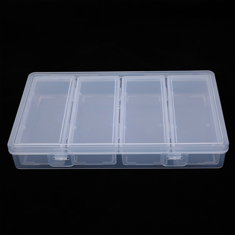 4 Grid Independent Storage Box - Nail Art Ombre ulasan dan harga
