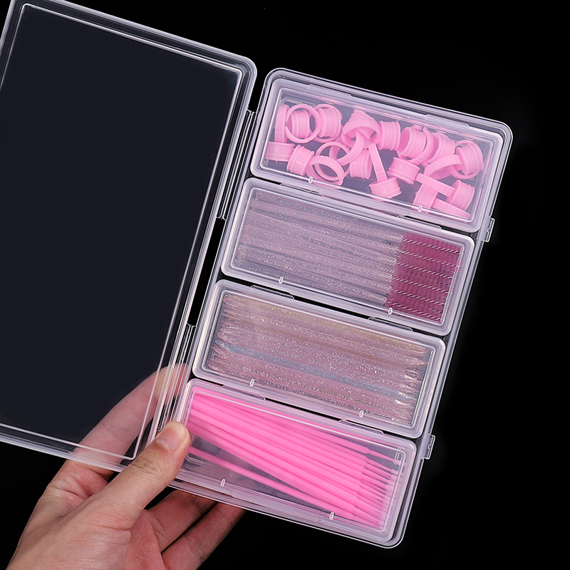 4 Grid Independent Storage Box - Nail Art Ombre ulasan dan harga