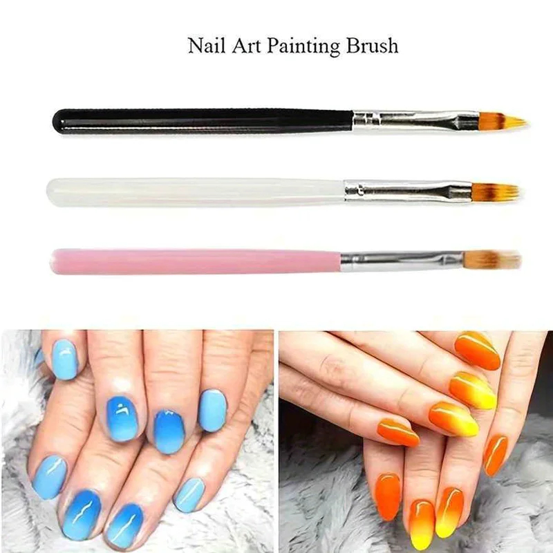 3-18Pcs Nail Art Brush Lace Om - Nail Art Ombre ulasan dan harga