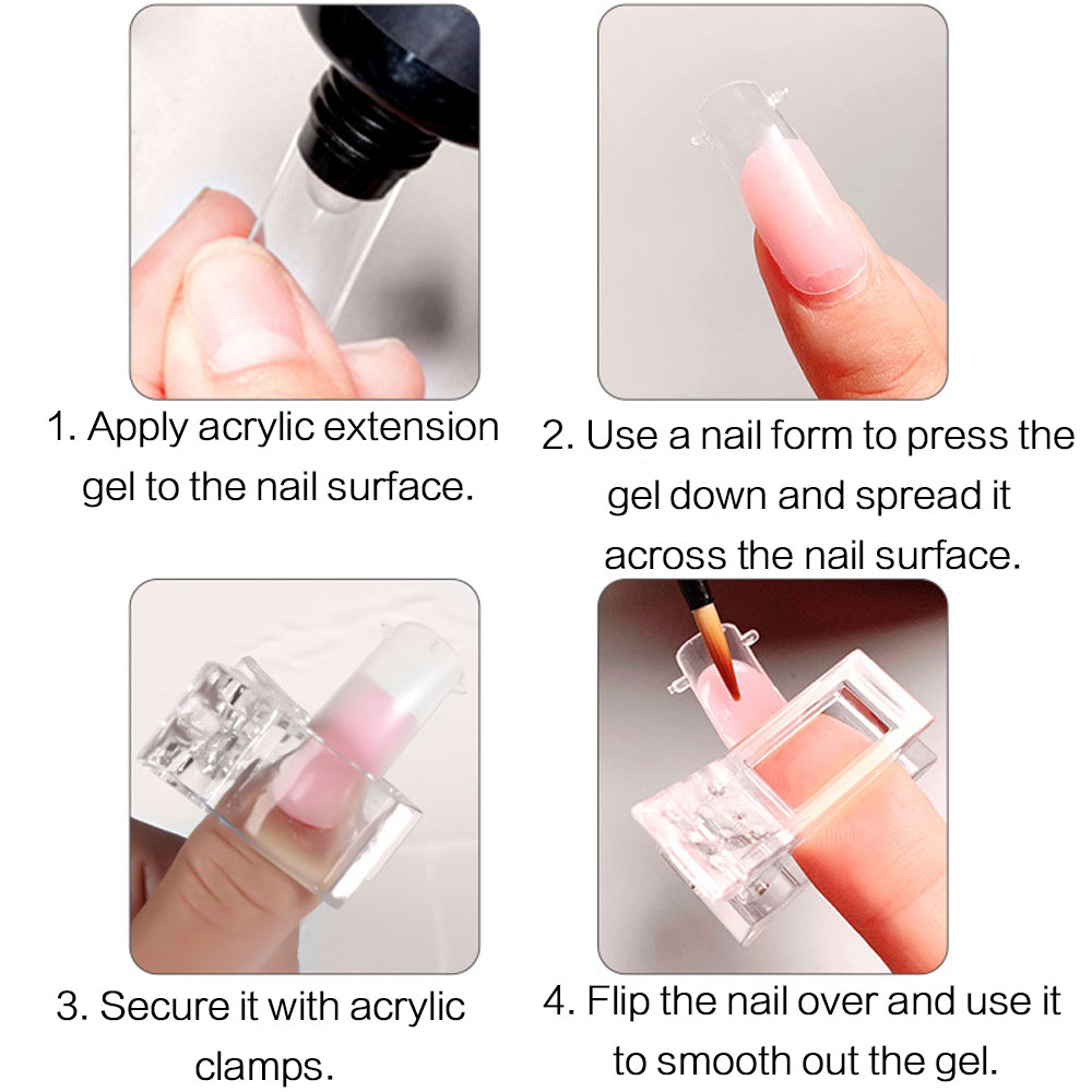 5 Pcs Flexible Soft Poly Gel N - Nail Art Ombre ulasan dan harga