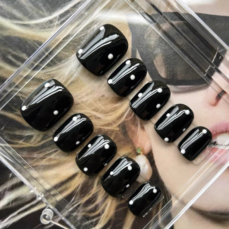10PCS Handmade Short Press on  - Nail Art Xs ulasan dan harga