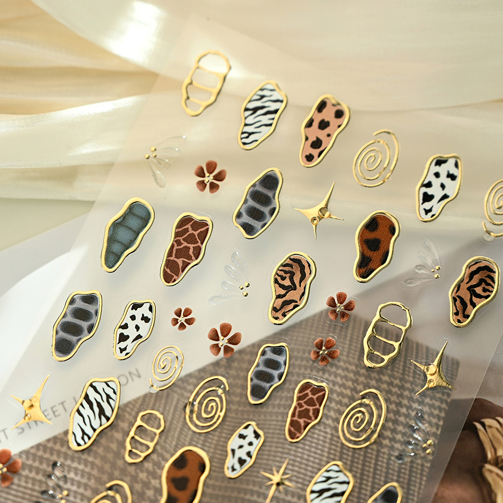Leopard Print Nail Sticker for - Nail Art Zelda ulasan dan harga