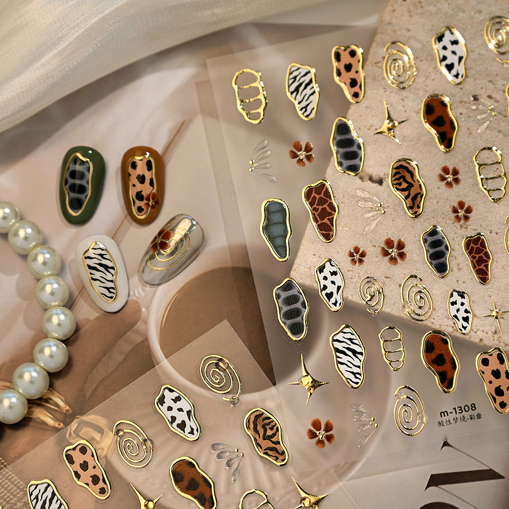 Leopard Print Nail Sticker for - Nail Art Zelda ulasan dan harga
