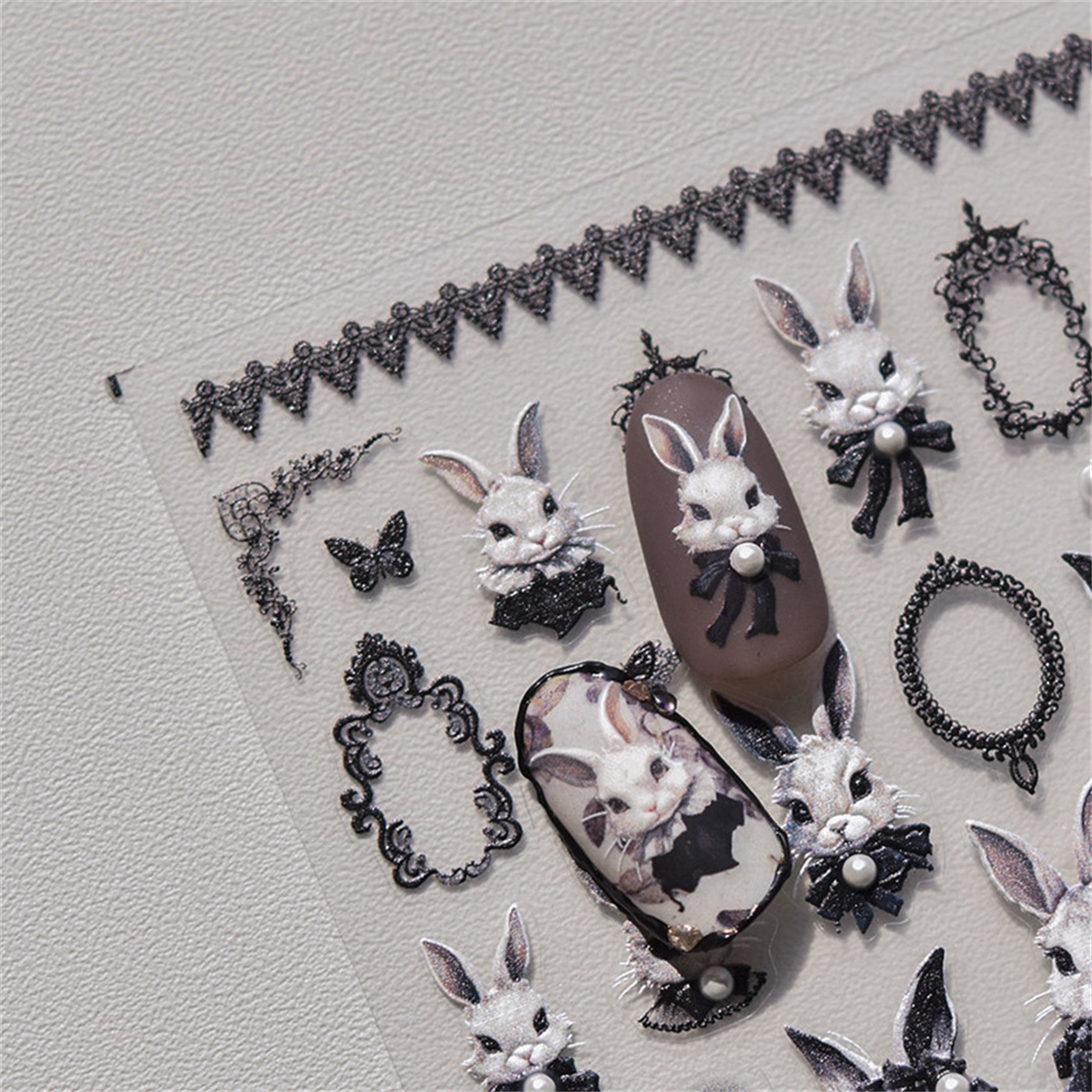 1pcs 5D Embossed Kawaii Dark G - Nail Art Zelda ulasan dan harga
