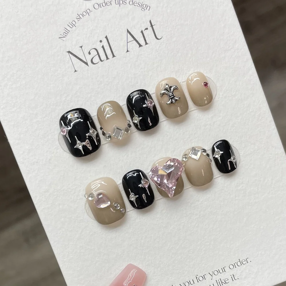 Handmade Short Press on Nails  - Nail Art Xs ulasan dan harga