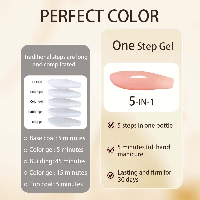 PERFECT COLOR All-in-One Gel D - Nail Art Dusty Pink ulasan dan harga