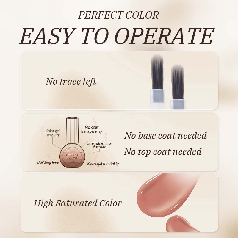 PERFECT COLOR All-in-One Gel D - Nail Art Dusty Pink ulasan dan harga