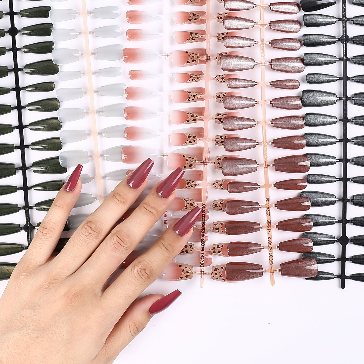 30Pcs Oval Short Pink Press on - Nail Art Ombre ulasan dan harga