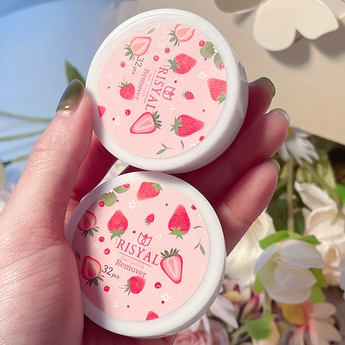 32pcs/Box Strawberry Nail Poli - Nail Art Remove ulasan dan harga